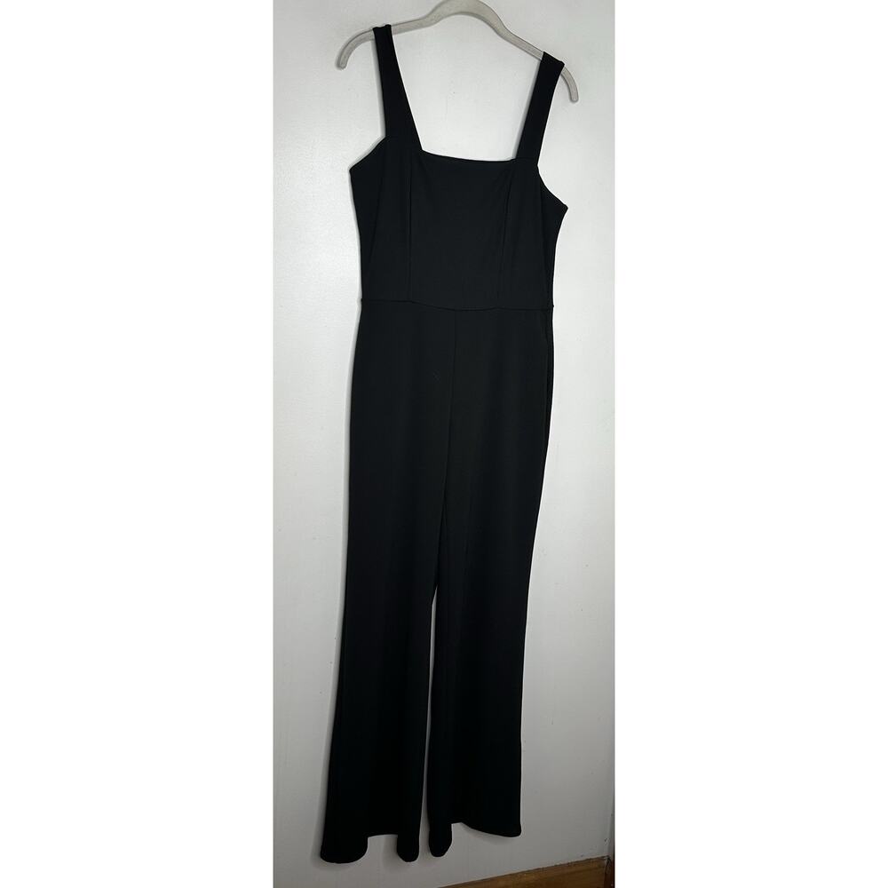 Sage The Label Womens Black Icon Square Neck Sleeveless Jumpsuit Size L NWT - Picture 3 of 10